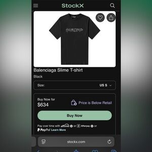 Balenciaga Black Graphic Tee